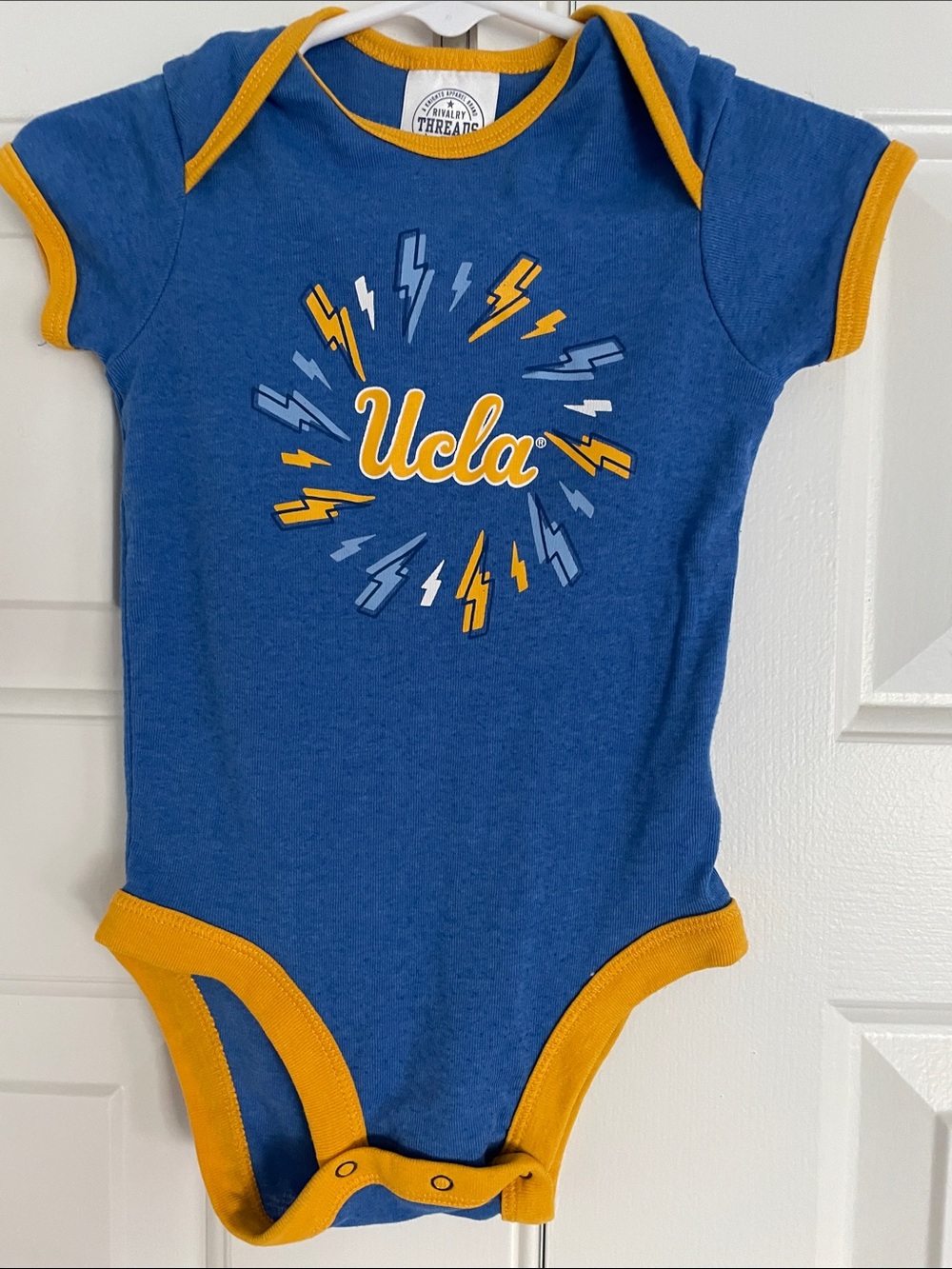 Rivalry Threads UCLA Blue & Gold Baby One-Piece Bodysuit